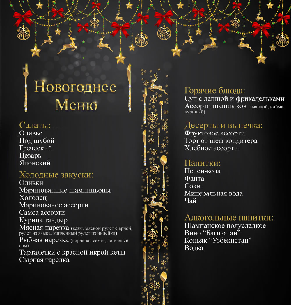 Новогоднее меню